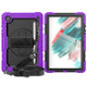 For Samsung Galaxy Tab A8 10.5 2021 X200 / X205 Silicone + PC Tablet Case(Black + Purple)