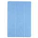 For Samsung Galaxy Tab A8 10.5 2021 X200 / X205 Silk Texture 3-fold Leather Tablet Case(Blue)