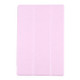 For Samsung Galaxy Tab A8 10.5 2021 X200 / X205 Silk Texture 3-fold Leather Tablet Case(Pink)