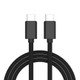 100W 3A PD USB-C / Type-C Male to USB-C / Type-C Male Braided Data Cable, Cable Length: 1m