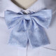 Constellation Pattern College Style Bow-knot Uniform Bow Tie(Aqua Blue)