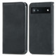 For Google Pixel 6a Retro Skin Feel Magnetic Horizontal Flip Leather Phone Case(Black)