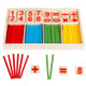 Intelligence Kids Toys Wooden Digit Mathematical Sticks