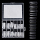 3 PCS Manicure Nail Plate Extended Nail Mold(D-06 )