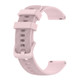 For Samsung Gear Sport 20mm Carbon Fiber Striped Silicone Strap(Pink)