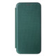 For Ulefone Note 13P Carbon Fiber Texture Magnetic Horizontal Flip PU Phone Case(Green)