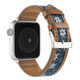 Canvas Leather Watchband For Apple Watch Series 7 41mm / 6&SE&5&4 40mm / 3&2&1 38mm(8)