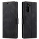 For Samsung Galaxy Note10 AutSpace A01 Retro Skin-feel Crazy Horse RFID Leather Phone Case(Black)