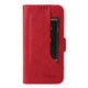 For Samsung Galaxy A51 4G Dual Buckle Card Wallet Calf Leather Phone Case(Red)