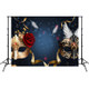 2.1m x 1.5m Masquerade Mask Party Scene Layout Photo Photography Background Cloth(W031)