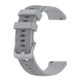 For Samsung Galaxy Watch 4 40mm / 44mm 20mm Carbon Fiber Striped Silicone Strap(Grey)