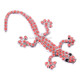 Gecko Pattern Car Stickers With Red Diamond