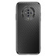 For vivo S6 Metal Frame Carbon Fiber Phone Case(Black)