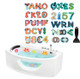 PEVA Non-slip Sticker Bathroom Bathtub Cartoon Non-slip Sticker, Model: 26 Letters+10 Numbers