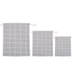 5 Sets Cotton Linen Drawstring Pocket Sundries Storage Bag, Specification: Small+Medium+Large(Gray Lattice)