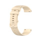 For Ticwatch Pro 3 Checkered Silicone Strap(Beige)