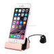 5V 1A 8 Pin Sync Data / Charging Magnetic Desktop Station Dock Charger(Rose Gold)