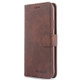 For iPhone 11 Diaobaolee Pure Fresh Texture Horizontal Flip Leather Case, with Holder & Card Slot & Wallet & Photo Frame(Brown)