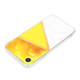 Stitching Marble TPU Phone Case For iPhone XR(Yellow)