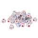 40 PCS Gaming Dice Set for Leisure Time Playing, Size: 11mm x 11mm x 11mm(White)
