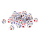 40 PCS Gaming Dice Set for Leisure Time Playing, Size: 11mm x 11mm x 11mm(White)