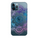 Gradient Lace Transparent TPU Phone Case For iPhone 11 Pro(Purple Blue Red)