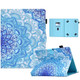 For 10 inch Tablet Electric Pressed TPU Leather Tablet Case(Green Flower)