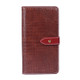 For TCL 30 SE idewei Crocodile Texture Leather Phone Case(Burgundy)