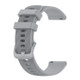 For Garmin Fenix 7S 20mm Carbon Fiber Striped Silicone Strap(Grey)