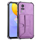 For vivo Y51 2020/Y31 2021/Y51s Foreign Version/Y51a Dream Holder Card Bag Shockproof Phone Case(Purple)