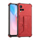 For vivo Y33s/Y21 2021/Y21s 2021 Dream Holder Card Bag Shockproof Phone Case(Red)