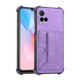 For vivo Y33s/Y21 2021/Y21s 2021 Dream Holder Card Bag Shockproof Phone Case(Purple)