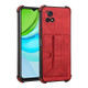 For vivo Y72 5G Indian Version/Y52s 5G Dream Holder Card Bag Shockproof Phone Case(Red)