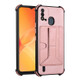 For Itel P37 Dream Holder Card Bag Shockproof Phone Case(Rose Gold)