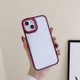 3 in 1 Electroplated Acrylic Phone Case For iPhone 11 Pro(Wine Red)