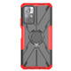 For Xiaomi Redmi Note 11 5G Armor Bear Shockproof PC + TPU Phone Case with Ring Holder(Red)