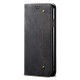 For Xiaomi Redmi Note 11S / Note 11 Foreign Version Denim Texture Flip Leather Phone Case(Black)