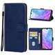 Leather Phone Case For ZTE Blade 20 Smart(Blue)