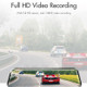 ANYTEK A46 Full HD 1080P Car DVR Dash Cam 9.66 inch Dual Camera Night Vision G-sensor Driving Recorder