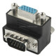 90 Degree VGA 15 Pin Male to Female Right Angle Adapter