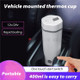 Hp-300c Car Insulated Cup 400ML Car Electric Travel Kettle with Lid Water Boiler and Heater Automatic Shut-Off (NO FDA Certificate) - White/24V