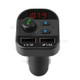 805E Bluetooth Car Kit Wireless FM Transmitter Hands Free Calling A2DP Music Playing Dual USB Car Charger