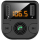 BT36B Dual USB Car Charger with FM Transmitter Bluetooth Hands-free FM Modulator Car Phone Charger - Black