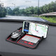 B-35 Multi-function Anti-Slip Dashboard Mat with Phone Holder/Car Temporary Parking Card Phone Number, Shake-proof PVC Pad Phone Mount for Cars