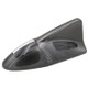 TRASAN D03 Solar Car Roof Shark Fin Antenna Flashing LED Warning Light Vehicle Decorative Lamp - Grey