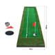 PGM Golf Double Colors Putting Mat Push Rod Trainer, Size: 75x300cm (Green)