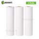 POOOLI 3Pcs/Set Non-adhesive White Thermal Paper Roll BPA-Free Long-Lasting 10-Years Paper for Poooli L3 Portable Thermal Printer - Style 1