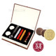 Classic Wax Seal Stamps Kit with Sealing Wax Sticks for Cards Envelopes Invitations Wine Packages Wedding Letters - Style M