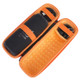 For JBL Flip 6/Flip 5/Flip 4 Portable Shockproof Carrying Case Bluetooth Speaker Storage Bag - Black/Orange