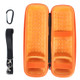 For JBL Flip 6/Flip 5/Flip 4 Portable Shockproof Carrying Case Bluetooth Speaker Storage Bag - Black/Orange